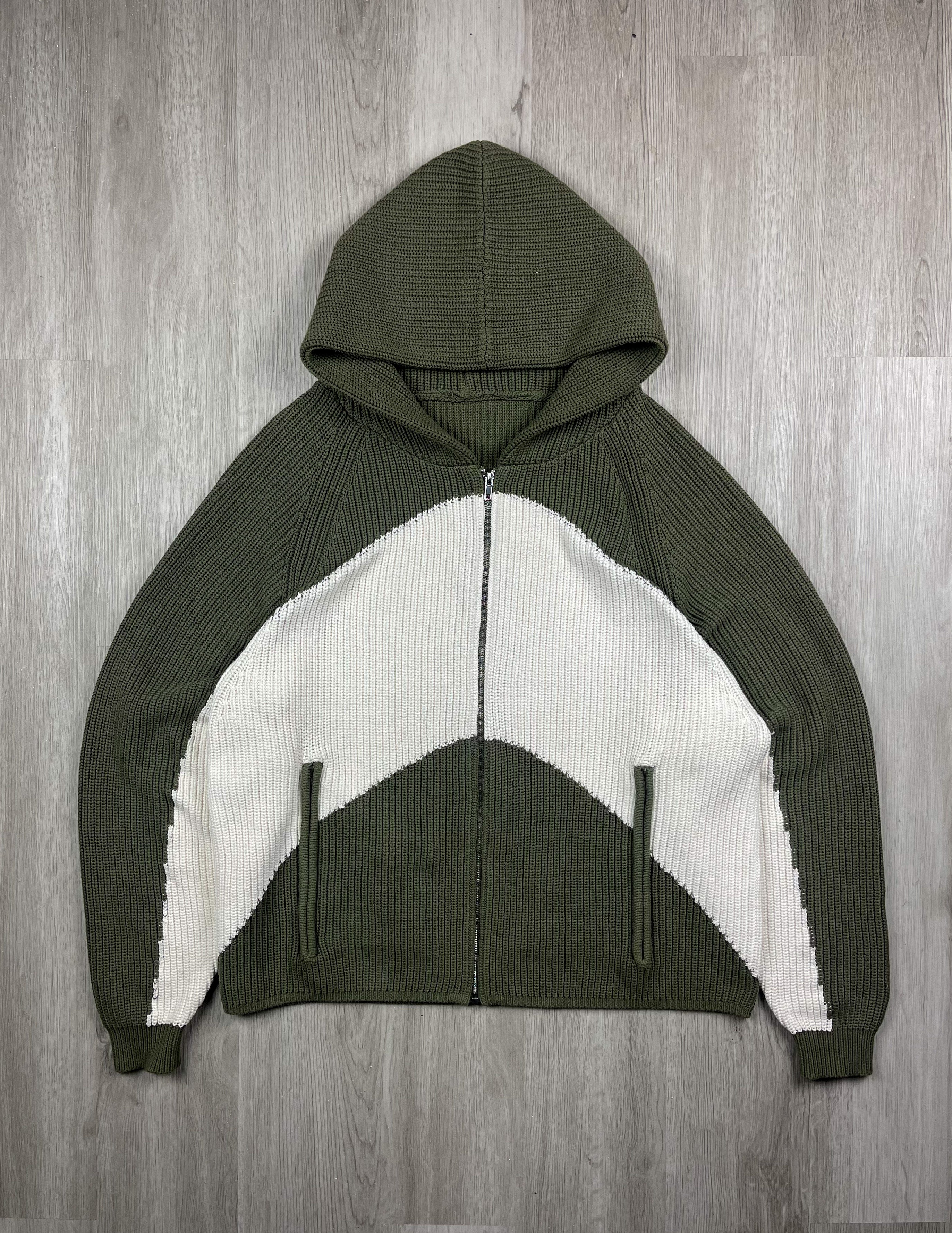 STRIPE Knitted Hoodie