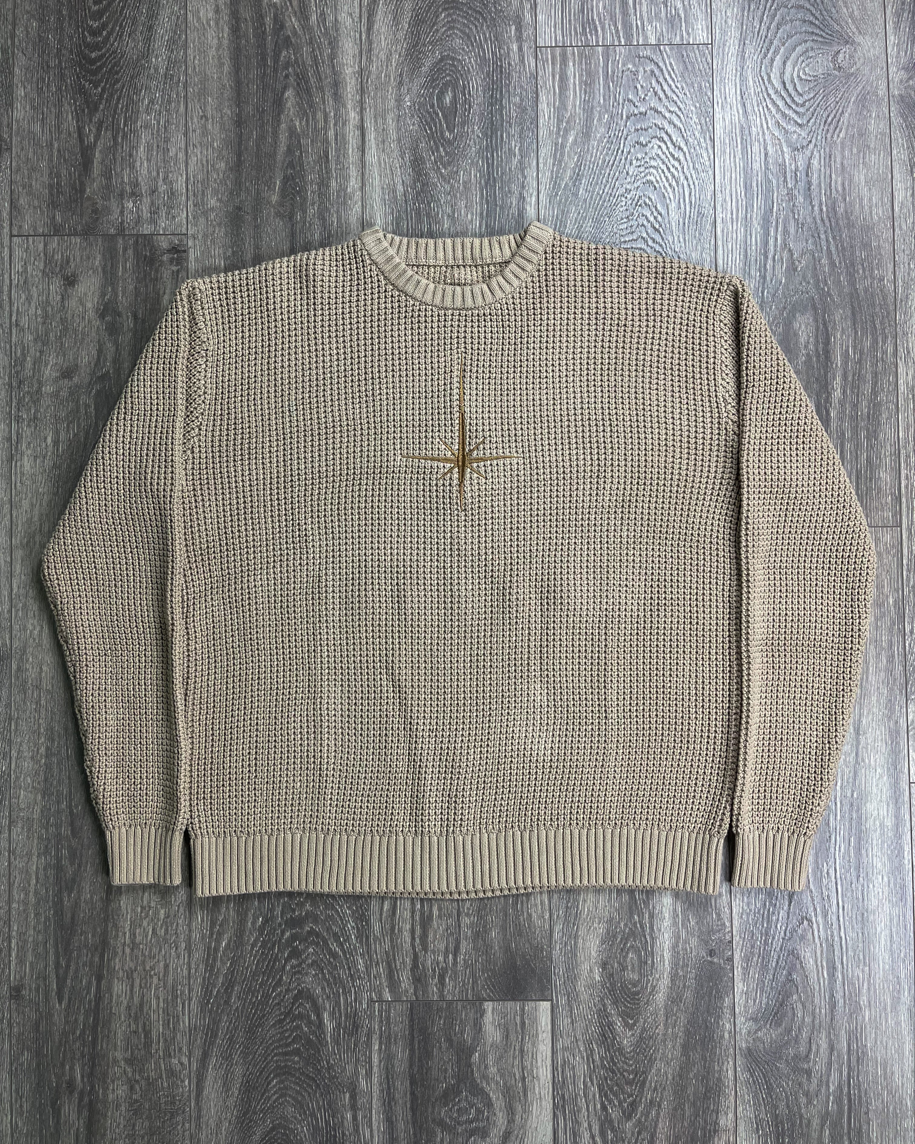 Tan North Star Knitted Sweater