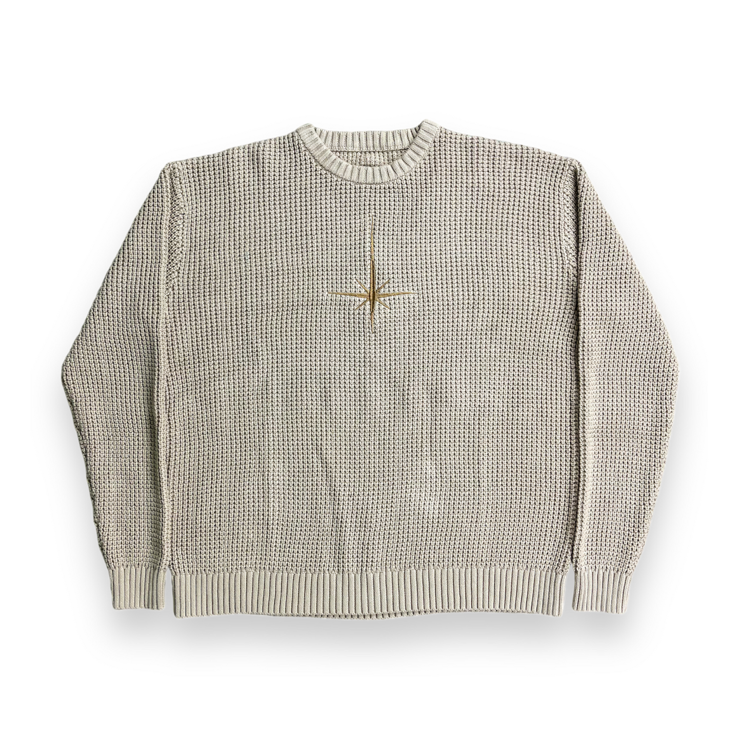 Tan North Star Knitted Sweater