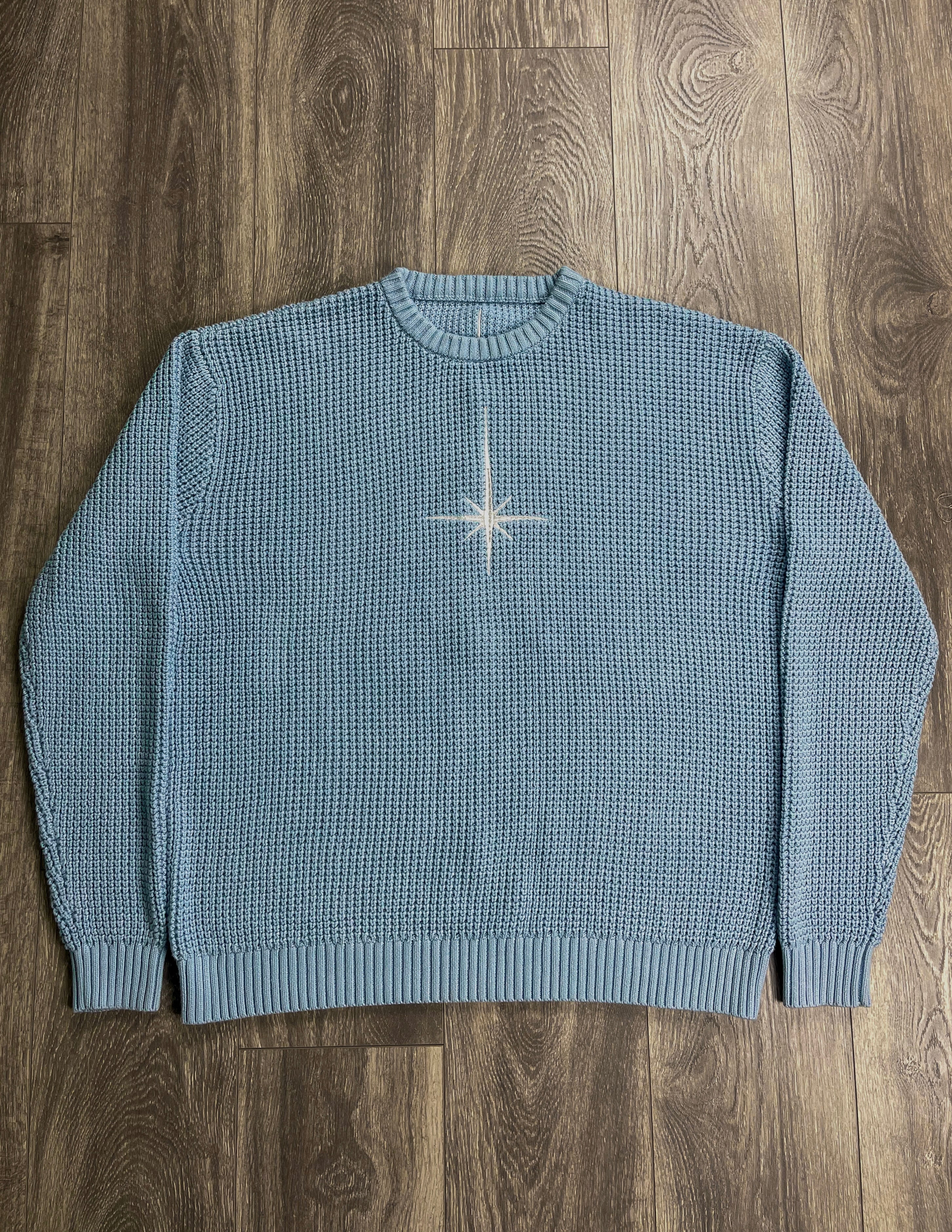 Blue North Star Knitted Sweater