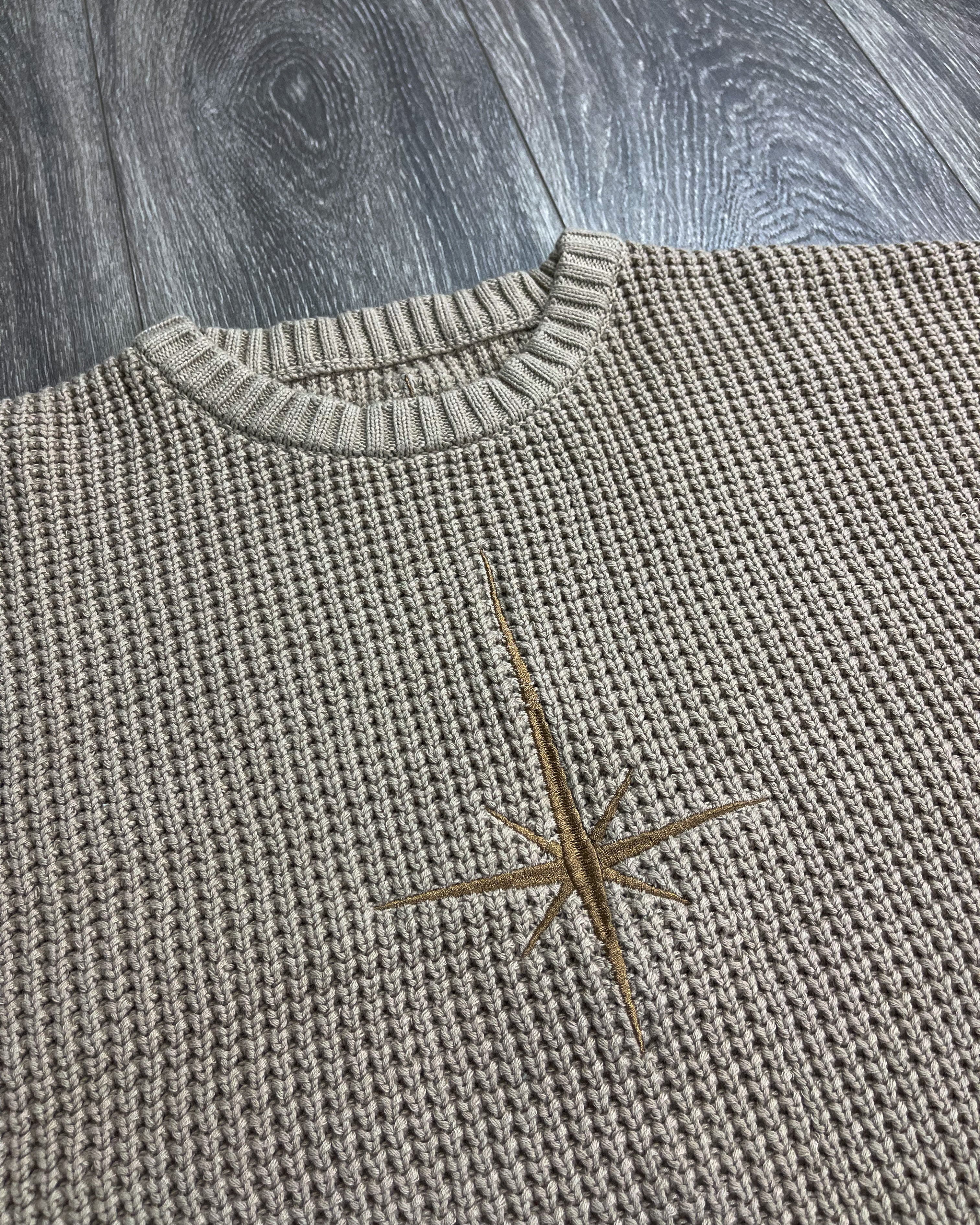 Tan North Star Knitted Sweater