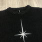 Black North Star Knitted Sweater