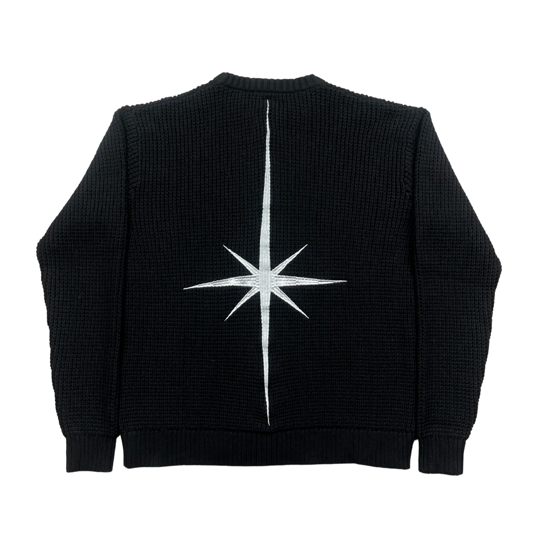 Black North Star Knitted Sweater