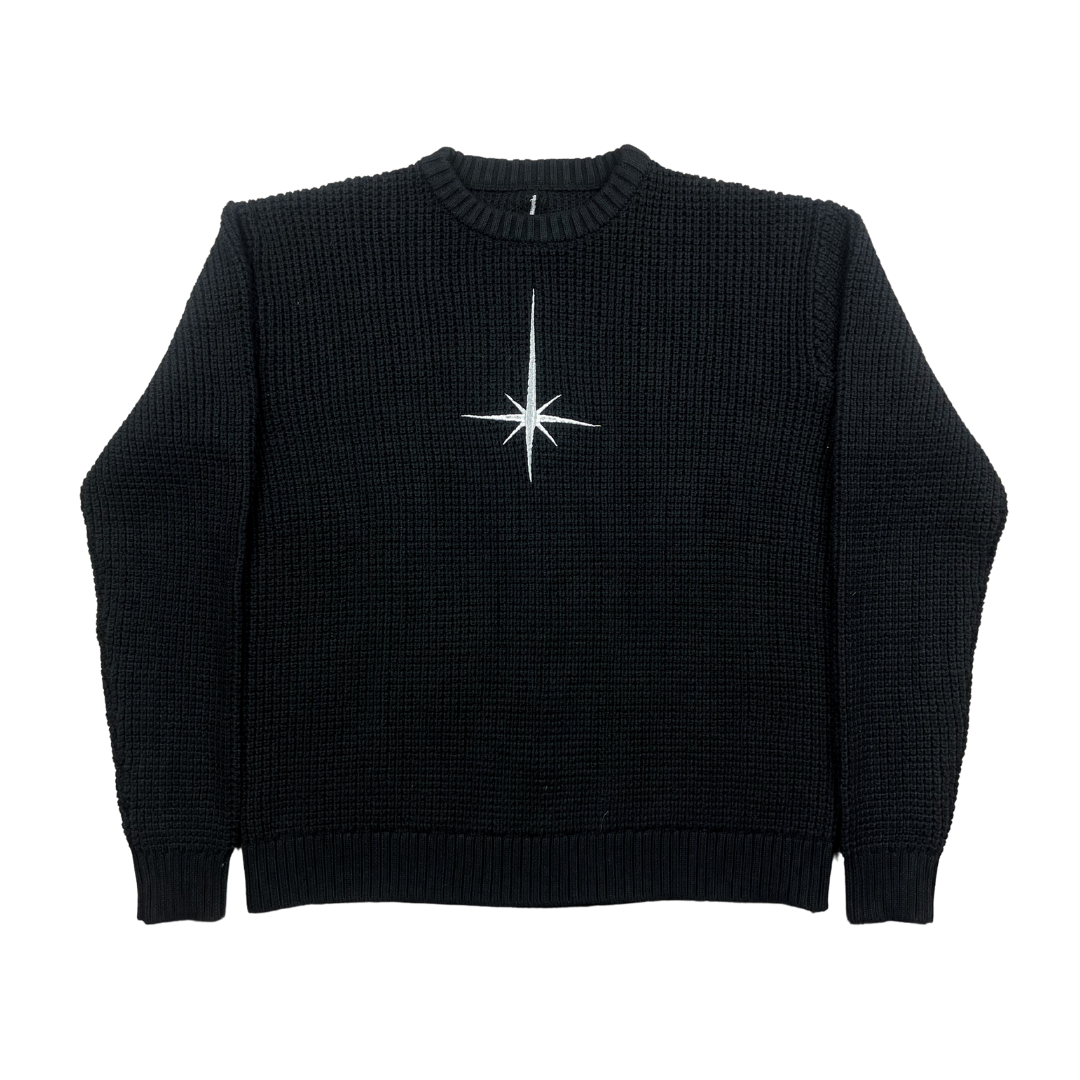 Black North Star Knitted Sweater