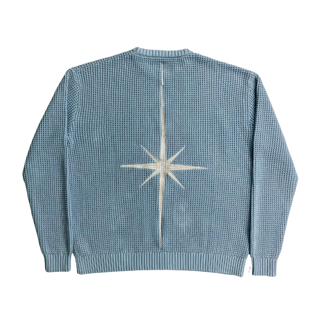 Blue North Star Knitted Sweater