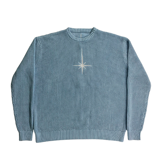 Blue North Star Knitted Sweater