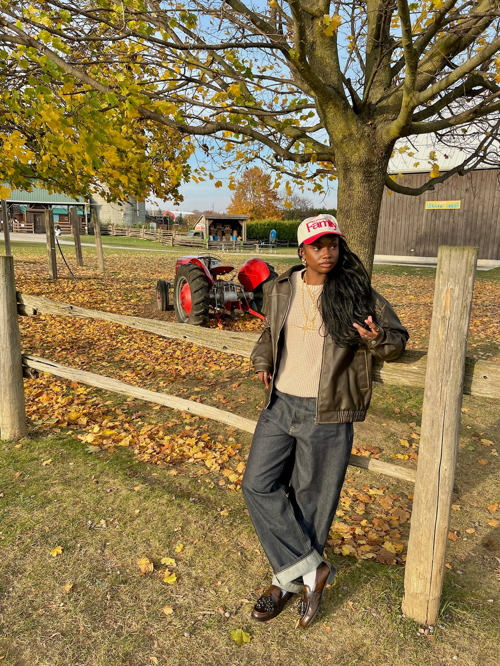 Tan North Star Knitted Sweater