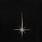 Black North Star Knitted Sweater