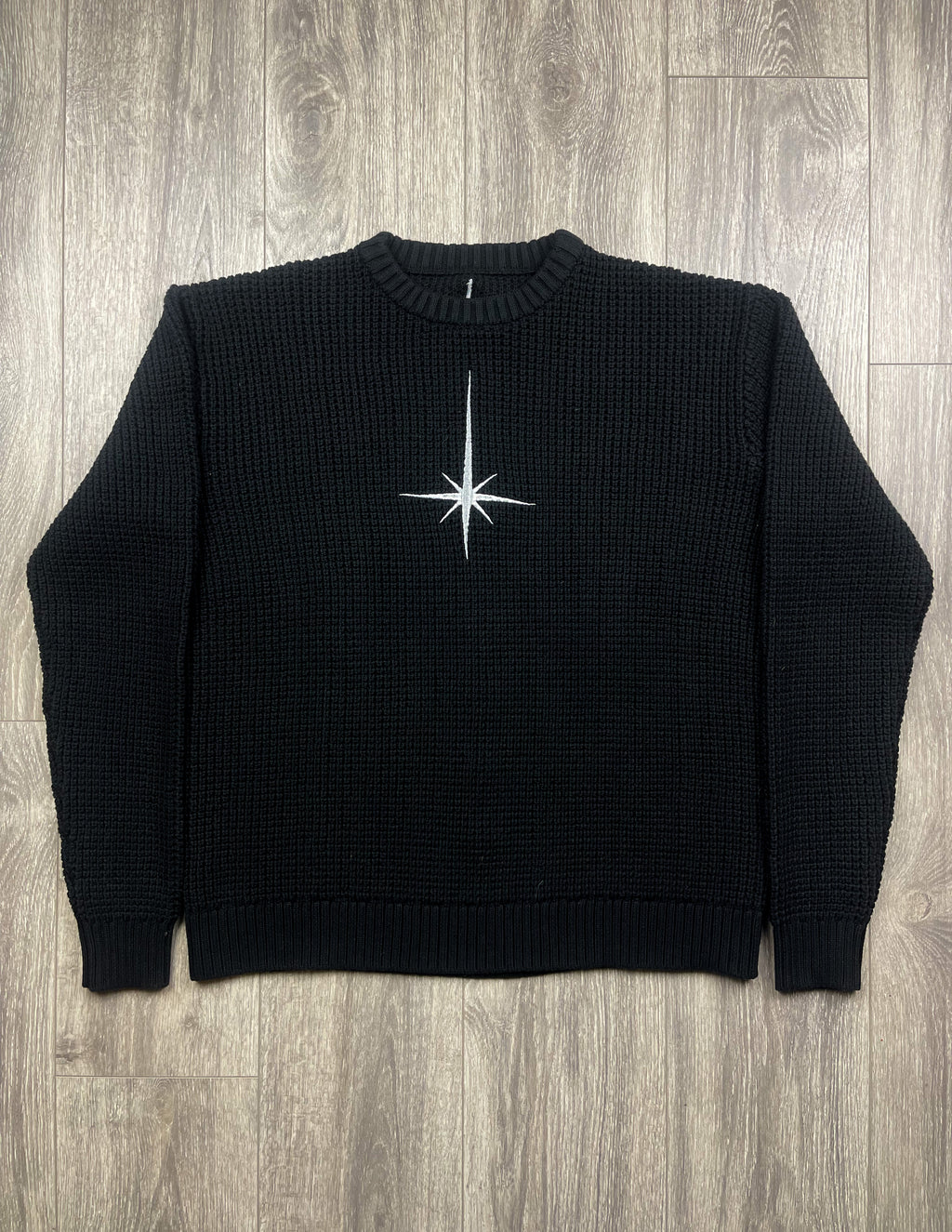 Black North Star Knitted Sweater