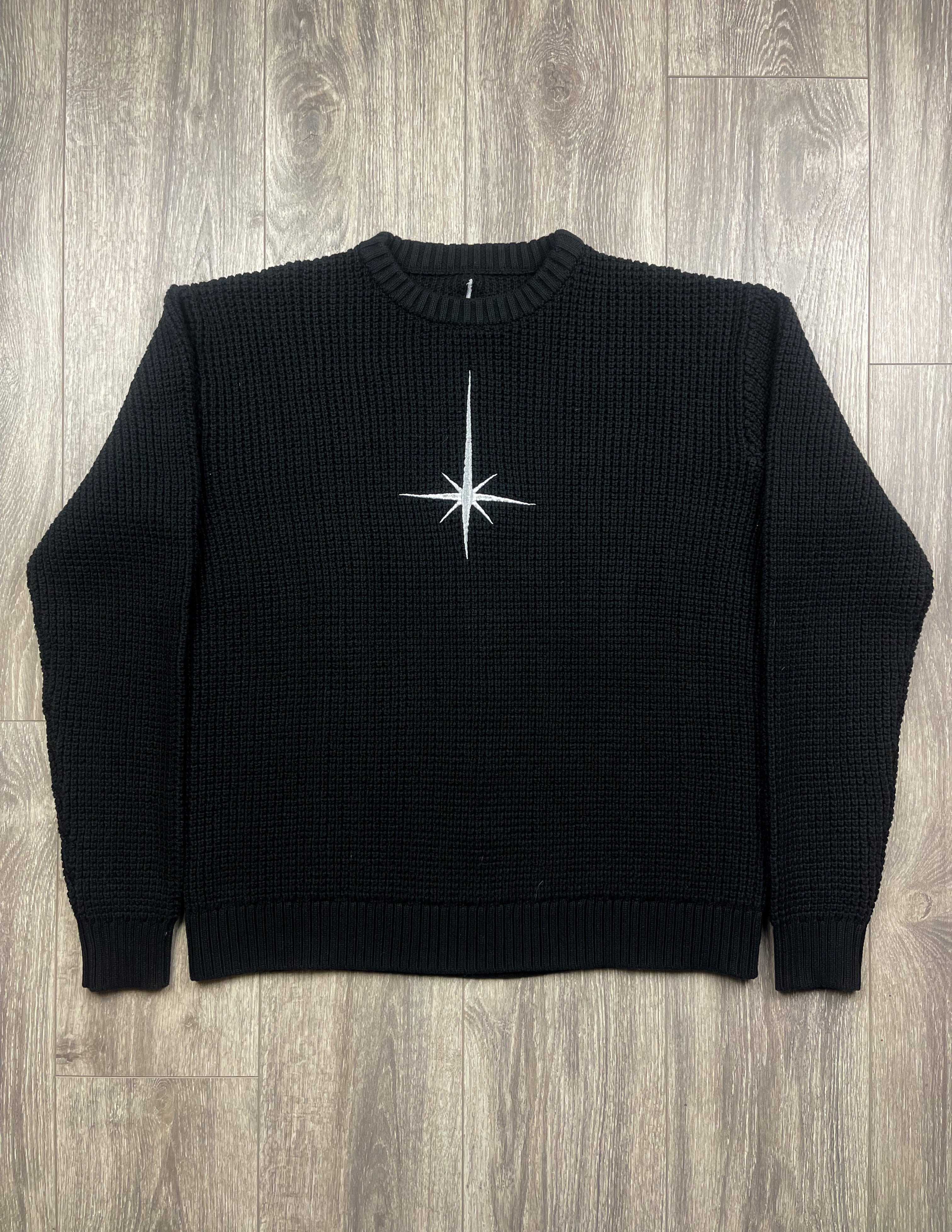 Black North Star Knitted Sweater
