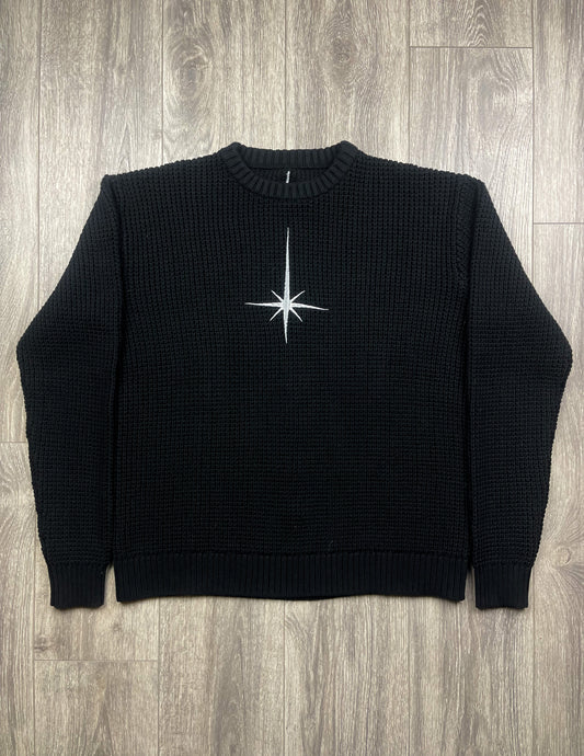 Black North Star Knitted Sweater